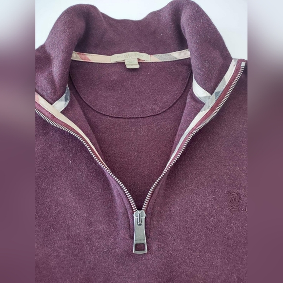 Authentic Burberry 1/4 zip sweater - Picture 3 of 8
